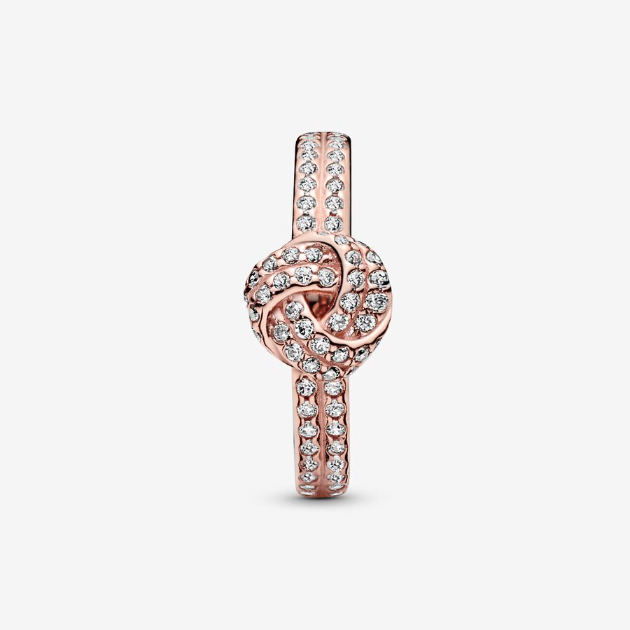 Shimmering Knot Ring