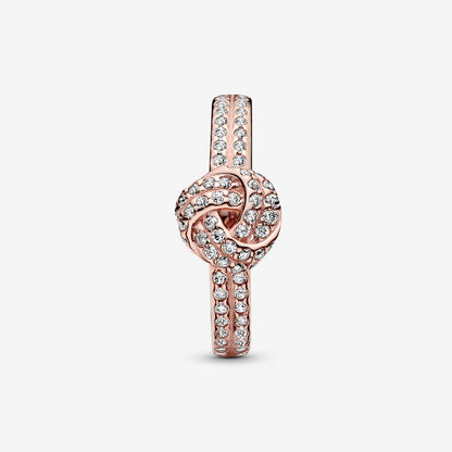 Shimmering Knot Ring