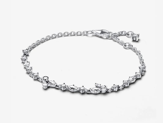 Sparkling Herbarium Cluster Chain Bracelet