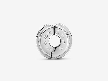 Sparkling Pavé Lines & Logo Clip Charm