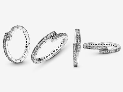 Sparkling Overlapping Ring
