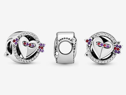 Sparkling Love Arrow Charm