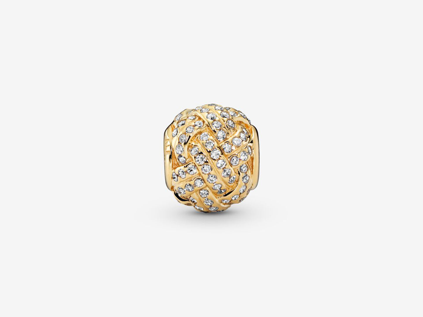 Sparkling Love Knot Charm