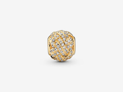 Sparkling Love Knot Charm