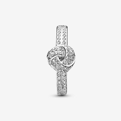 Sparkling Love Knot Ring
