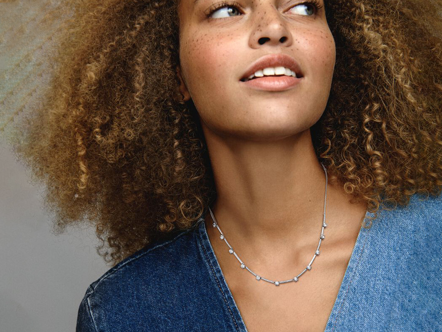 Sparkling Pavé Sectioned Necklace