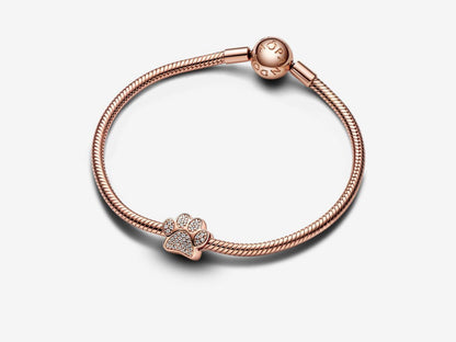 Sparkling Paw Print Charm