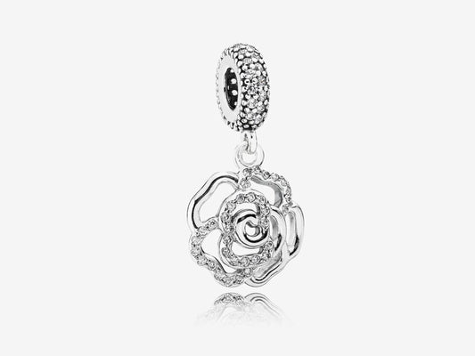 Sparkling Rose Charm