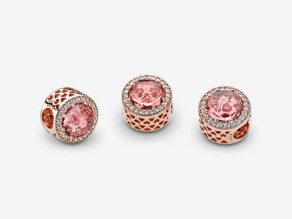 Sparkling Rose Charm