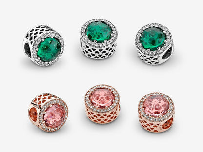 Sparkling Rose Charm