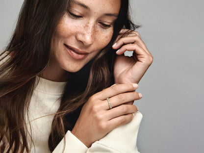 Sparkling Row Eternity Ring