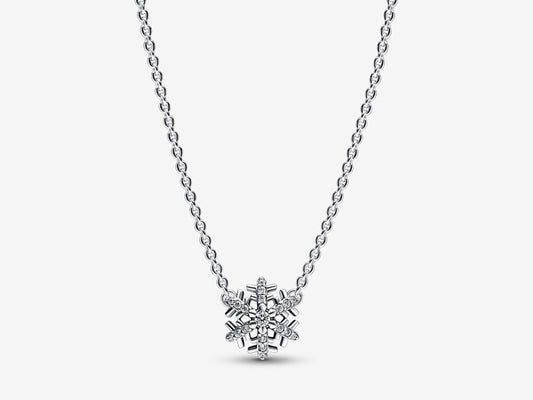 Sparkling Snowflake Pendant Necklace