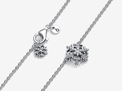 Sparkling Snowflake Pendant Necklace