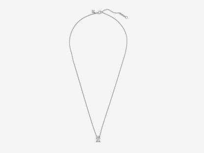 Sparkling Collier Round & Square Pendant Necklace