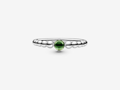 Spring Green Bead Elegance Ring