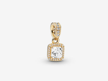 Square Brilliant Halo Pendant