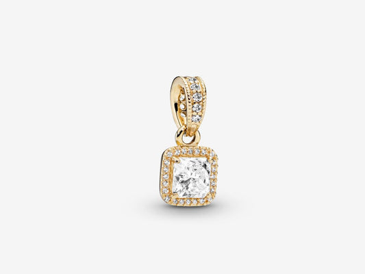 Square Brilliant Halo Pendant