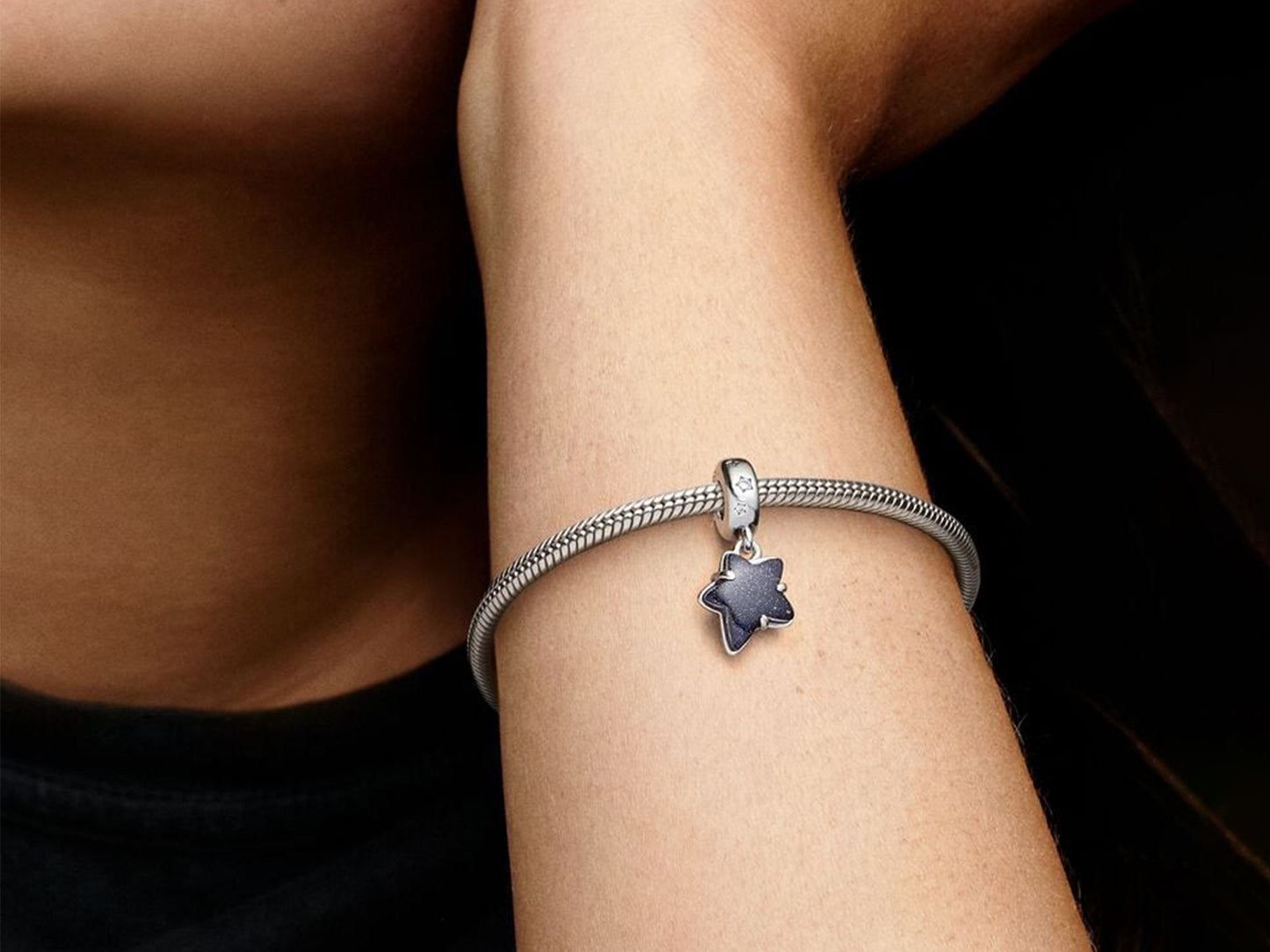 Celestial Galaxy Star Murano Dangle Charm
