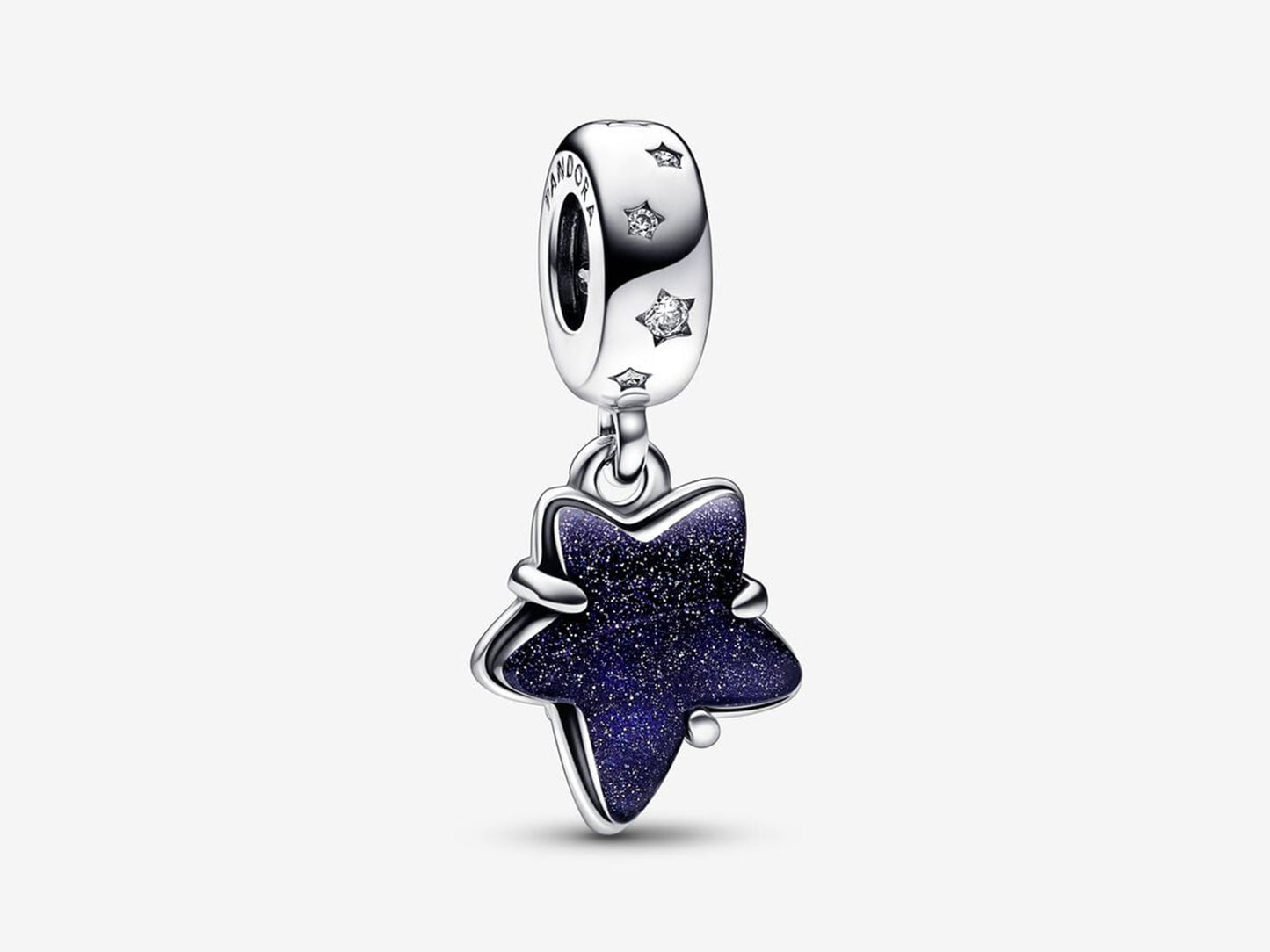 Celestial Galaxy Star Murano Dangle Charm
