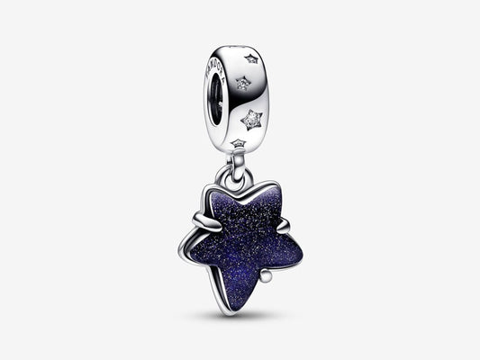 Celestial Galaxy Star Murano Dangle Charm