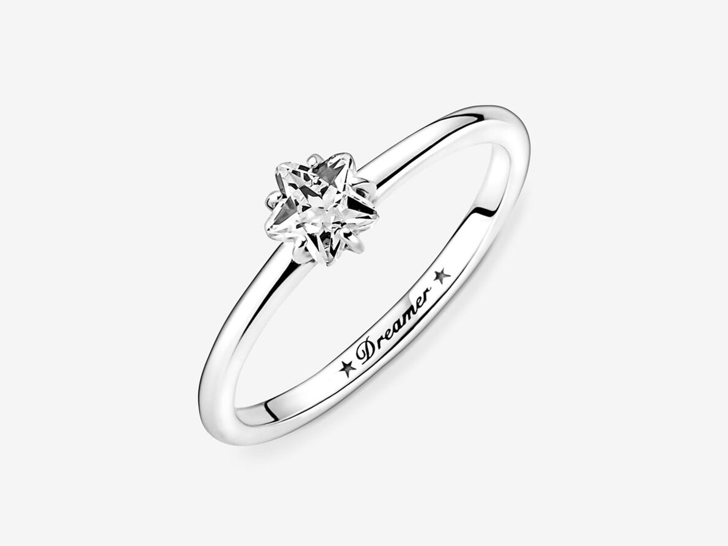 Celestial Sparkling Star Solitaire Ring
