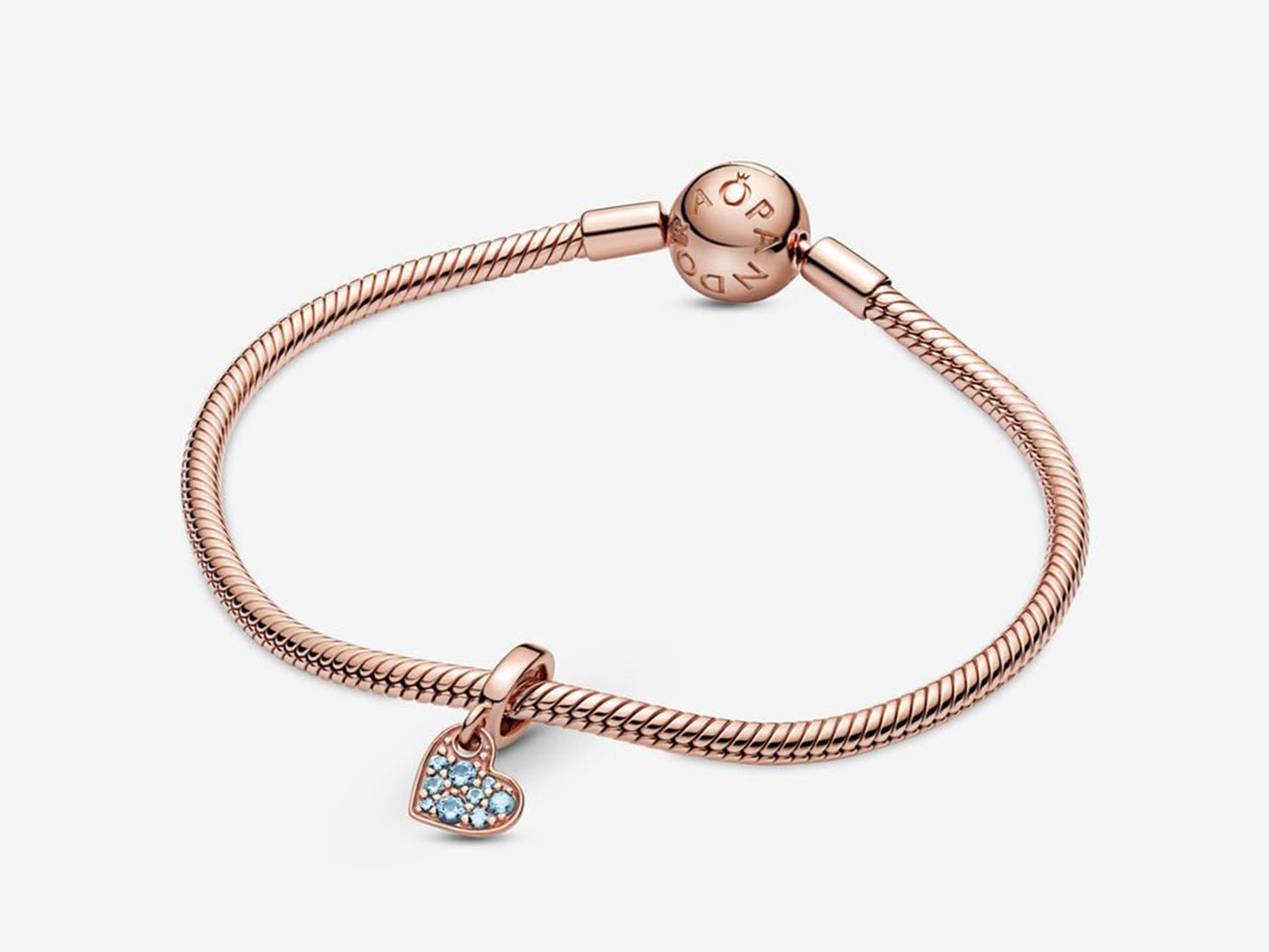 Swiss Blue Heart Charm