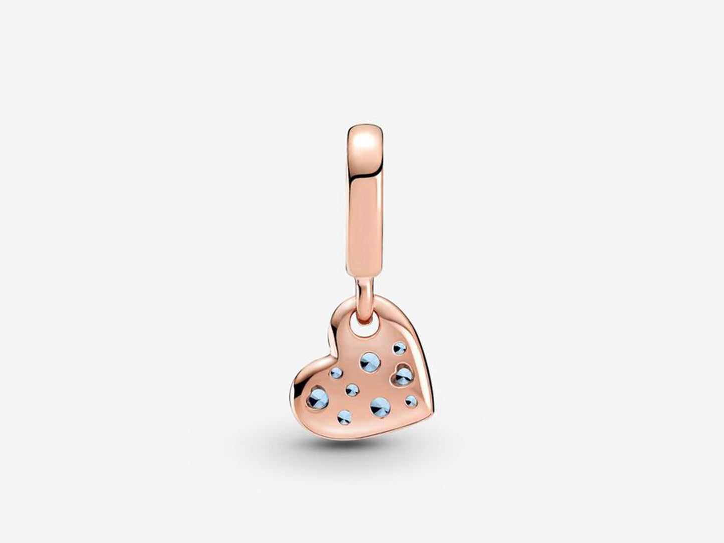 Swiss Blue Heart Charm