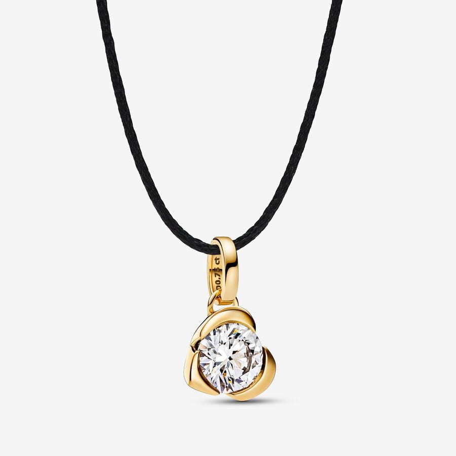 Lab-grown Diamond Heart Pendant 0.75 carat tw 14k Gold