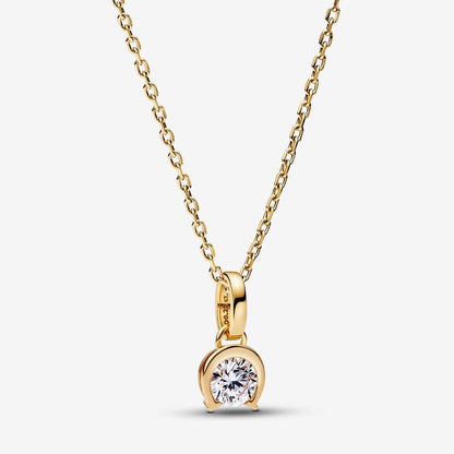 Lab-grown Diamond Horseshoe Pendant 0.25 carat tw 14k Gold