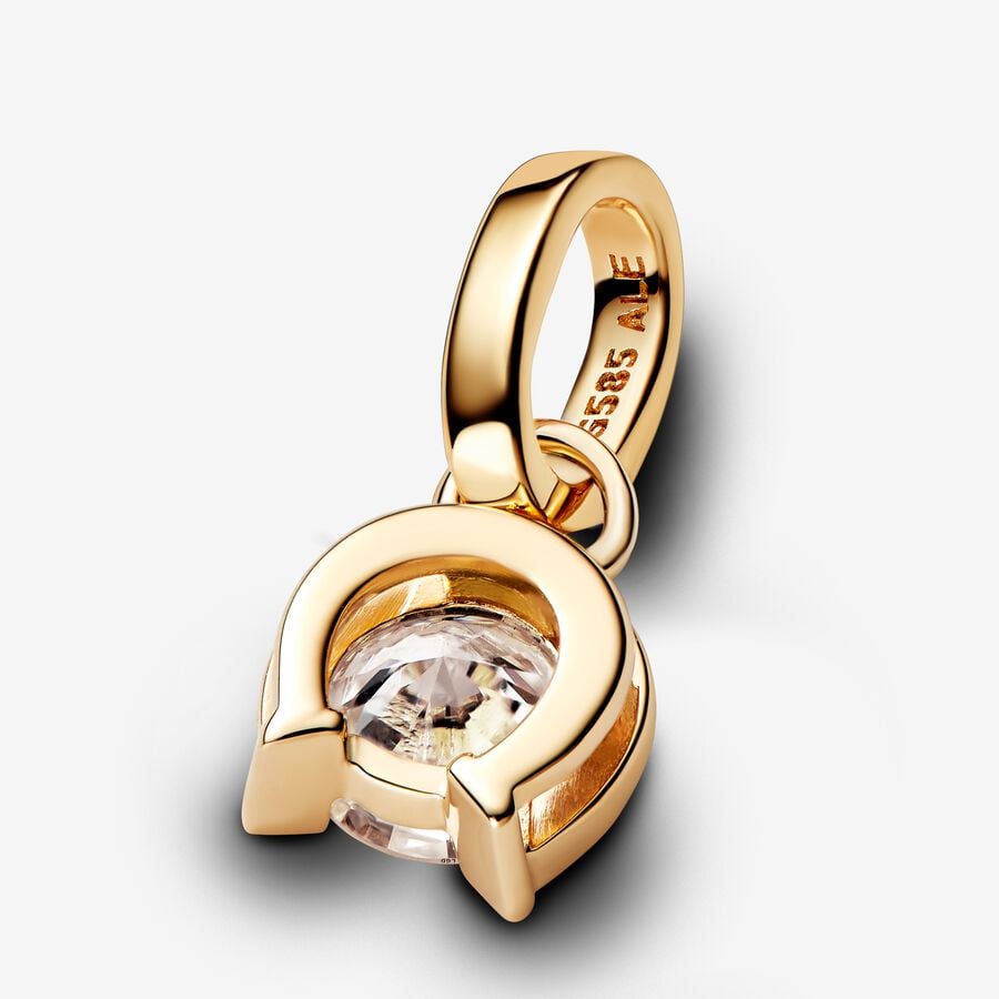 Lab-grown Diamond Horseshoe Pendant 0.25 carat tw 14k Gold