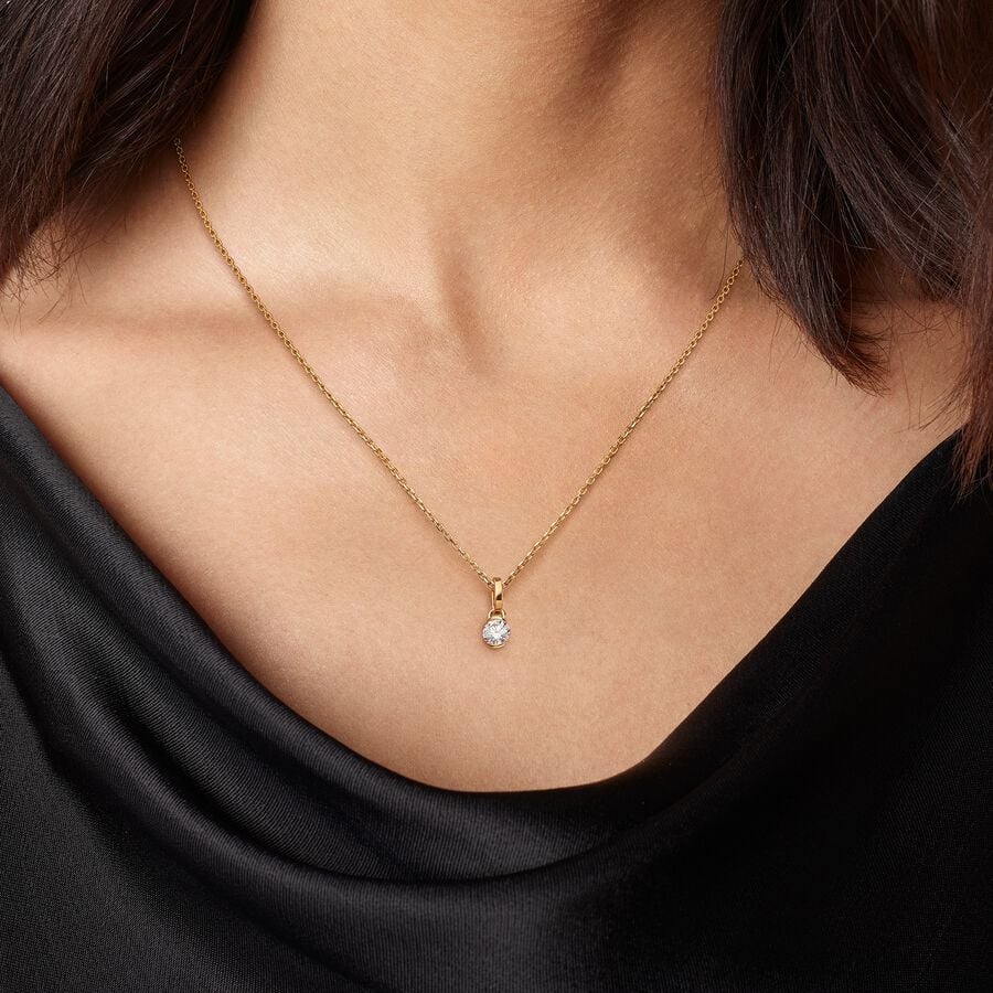 Lab-grown Diamond Infinity Pendant 0.75 carat tw 14k Gold