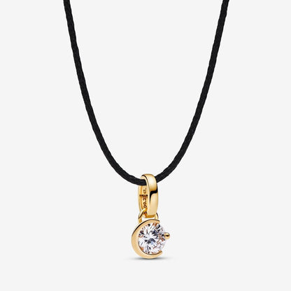 Lab-grown Diamond Moon Pendant 0.25 carat tw 14k Gold
