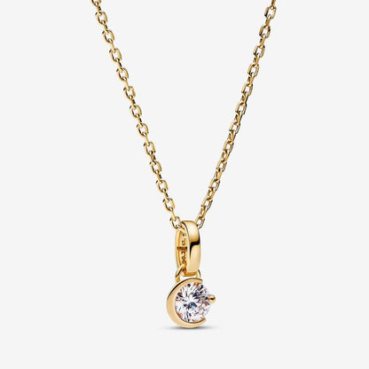 Lab-grown Diamond Moon Pendant 0.25 carat tw 14k Gold