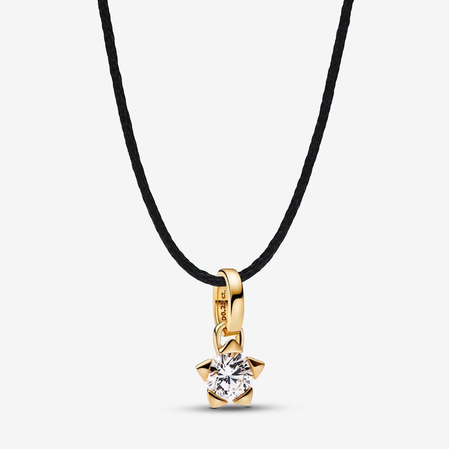 Lab-grown Diamond Star Pendant 0.75 carat tw 14k Gold