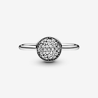 Teardrop Elegance Silver Ring