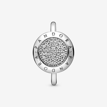 Timeless Logo Pave Ring