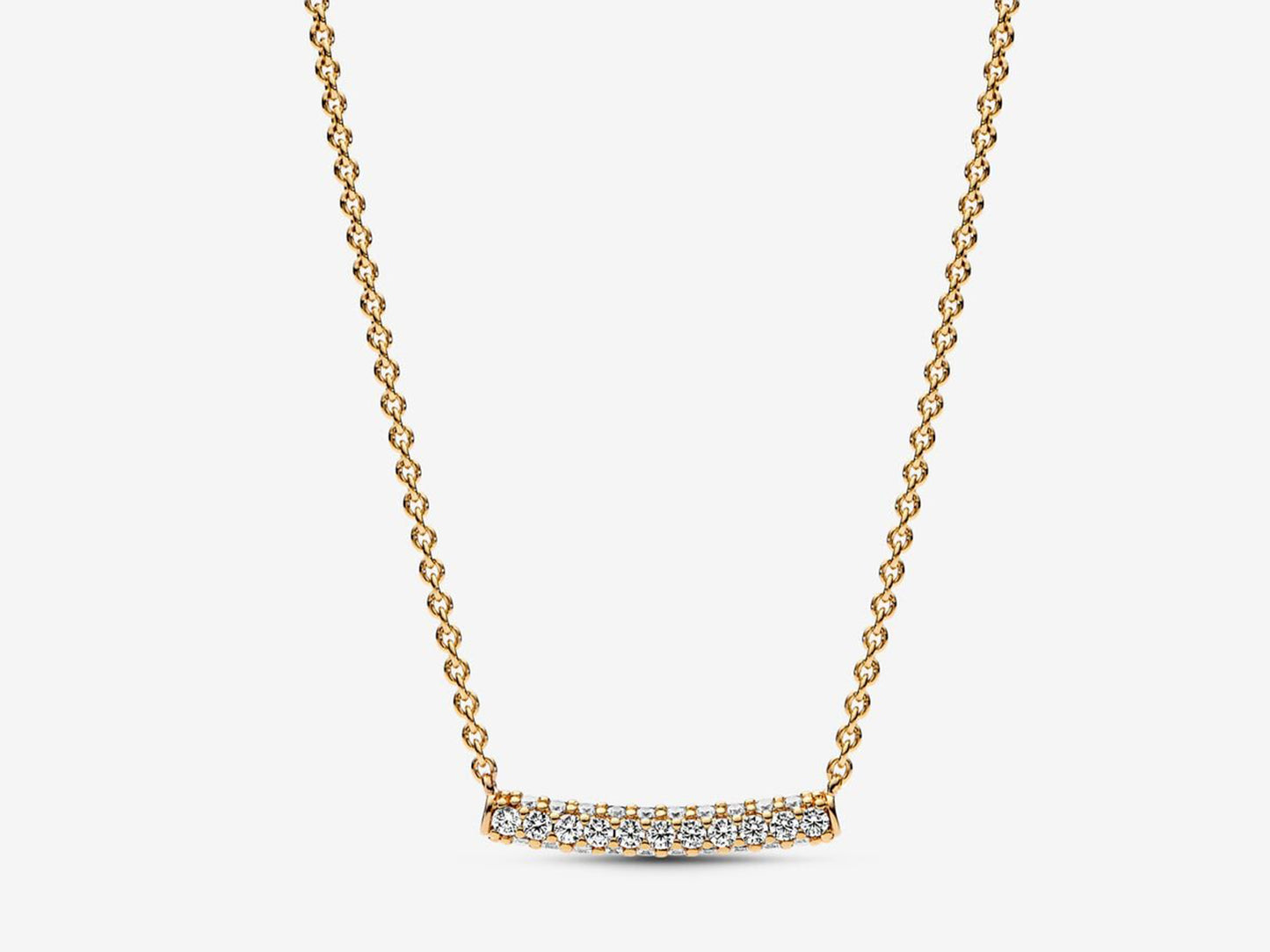 Timeless Pavé Single-row Bar Collier Necklace