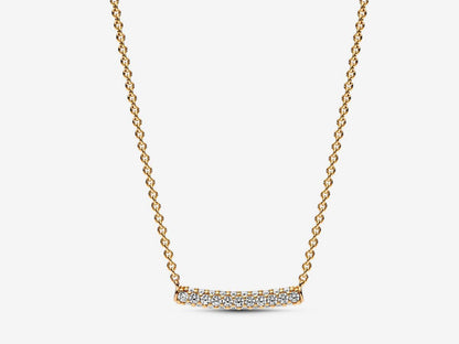 Timeless Pavé Single-row Bar Collier Necklace
