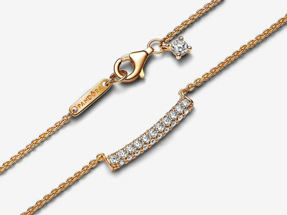 Timeless Pavé Single-row Bar Collier Necklace