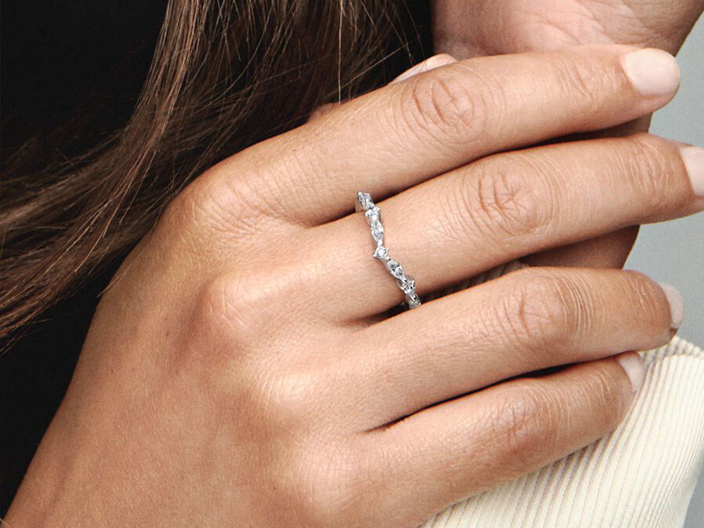 Timeless Wish Sparkling Alternating Ring