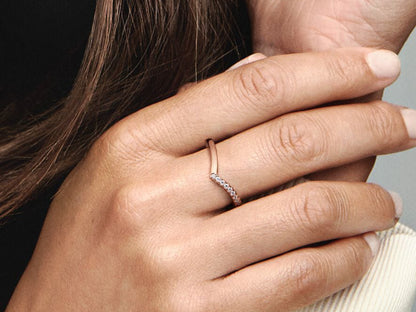 Timeless Wish Half Sparkling Ring