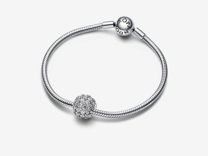Sparkling Pavé Round Charm