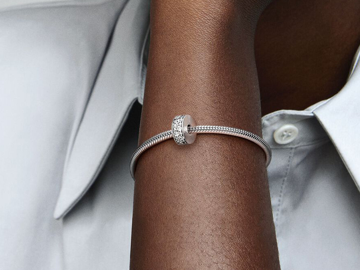 Clear Pavé Clip Charm