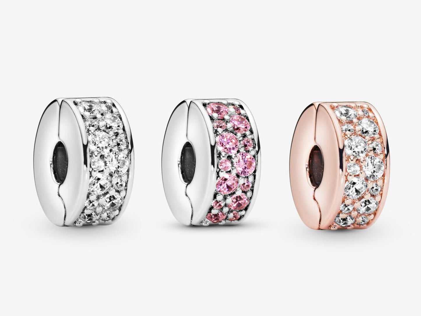Clear Pavé Clip Charm
