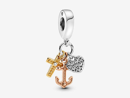 Tri-Color Faith Charm