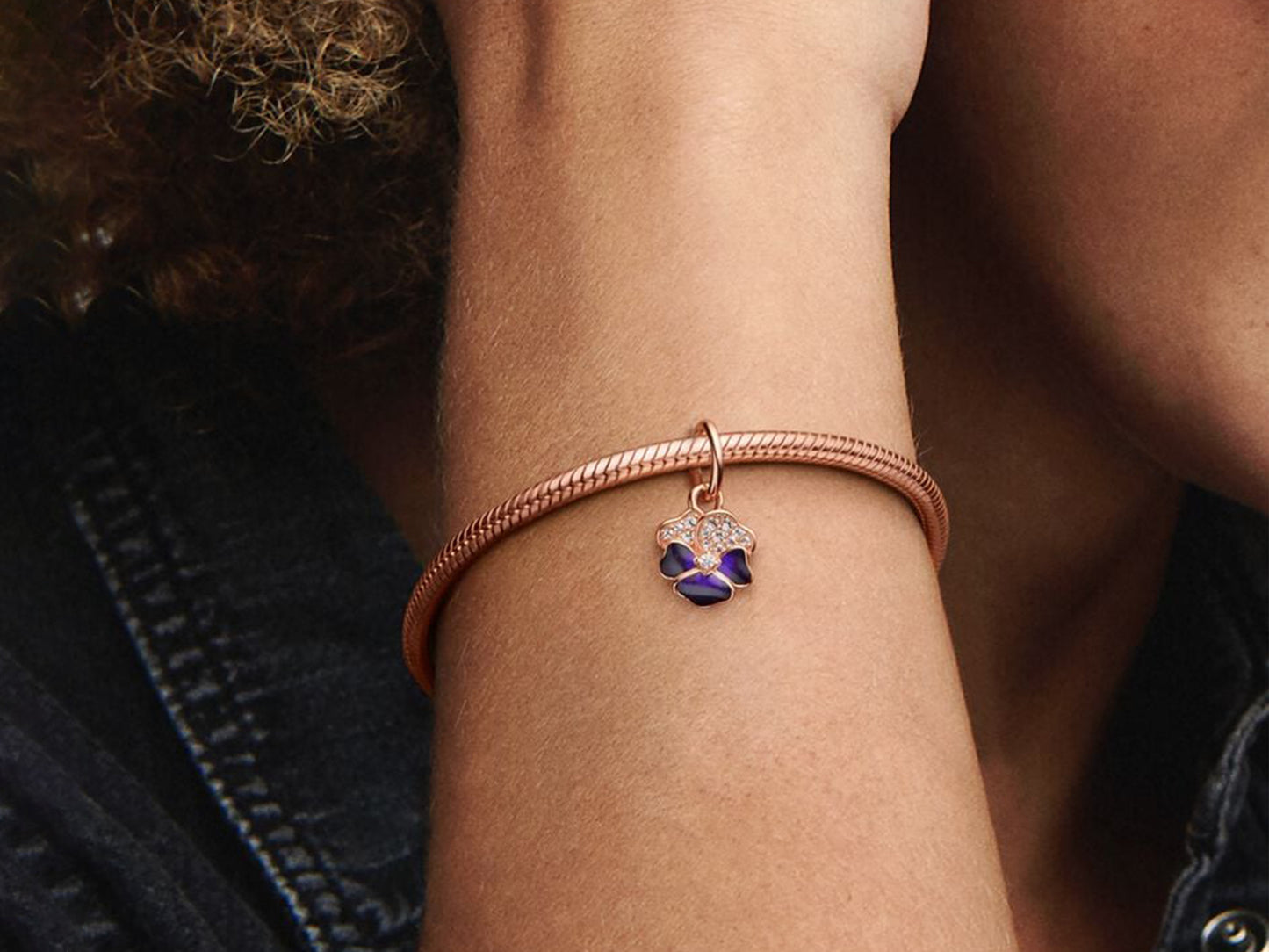 Tri-Color Pansy Charm