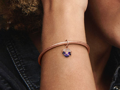 Tri-Color Pansy Charm