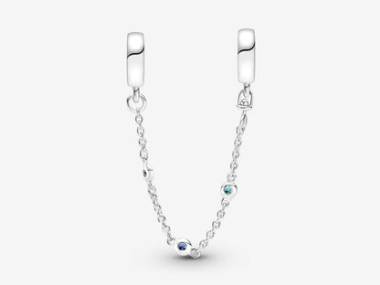 Triple Blue Stone Safety Chain