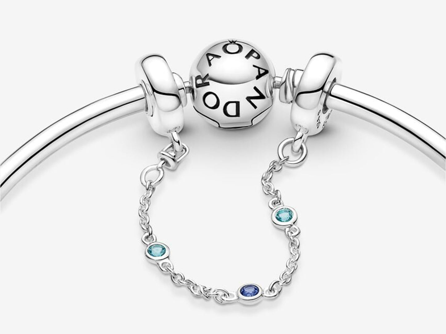 Triple Blue Stone Safety Chain