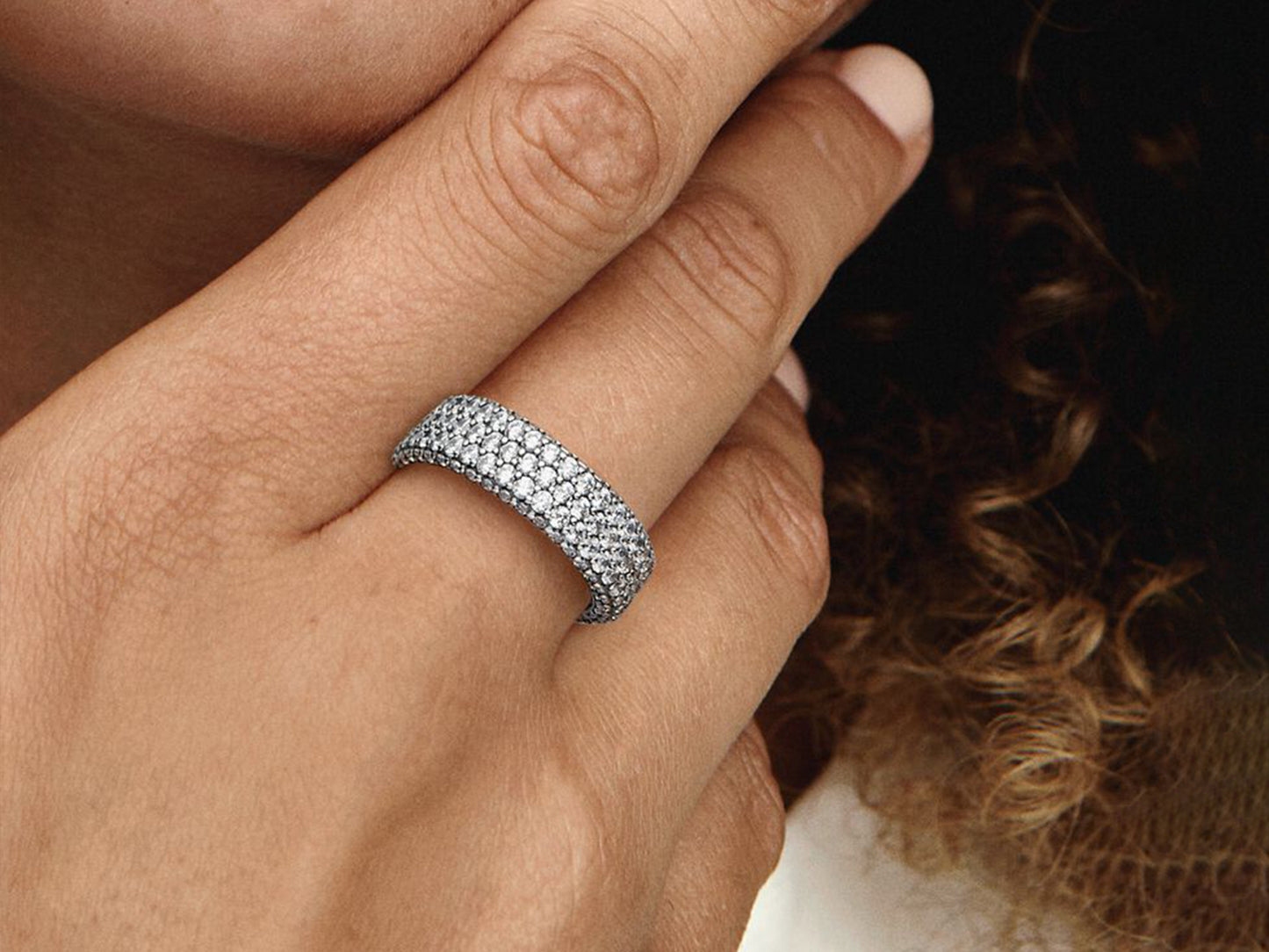 Timeless Pavé Triple-row Ring
